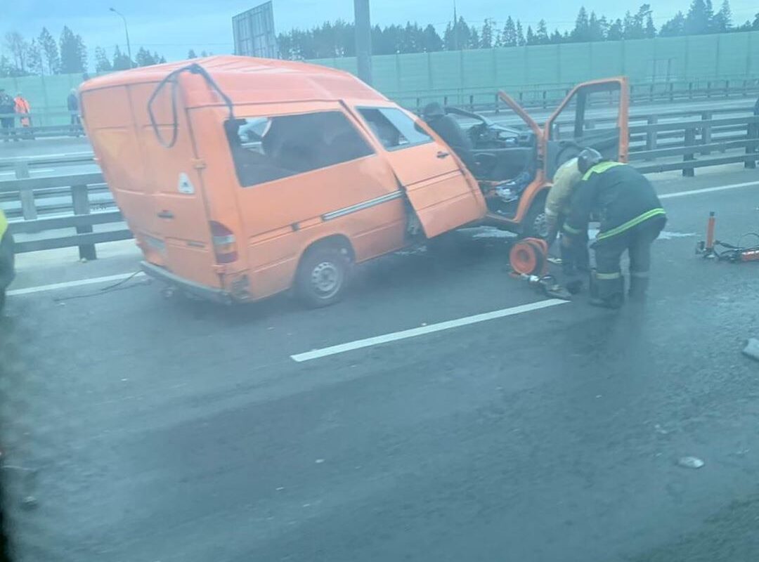 Серьезная авария на Киевском шоссе