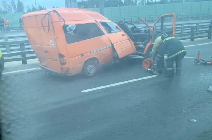 Серьезная авария на Киевском шоссе